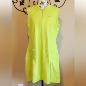Lacoste collared sleeveless tennis dress